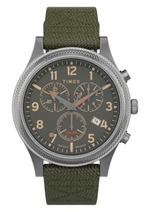 Timex® Allied LT Chronograph Nylon Strap Watch, 42mm