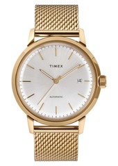 Timex® Marlin Mesh Strap Automatic Watch, 40mm