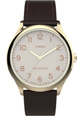 Timex Men's 40mm Leather Watch TW2V28100VQ