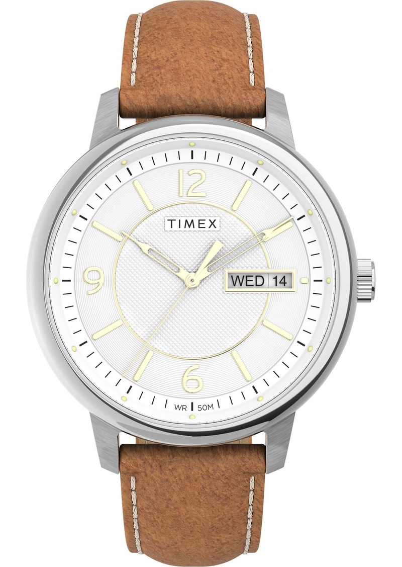 Timex Men's 45mm Leather Watch TW2V28900VQ