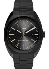 Timex Men's Milano Black Stainless Steel Bracelet Watch 38mm