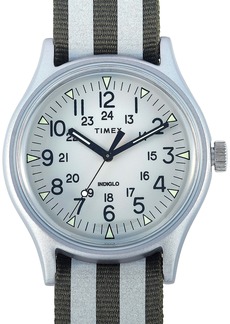 Timex MK1 Aluminum 40 mm Silver Reflective Dial Watch TW2R80900