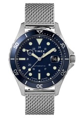 Timex® Navi XL Automatic Mesh Strap Watch, 41mm