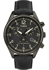 Timex Waterbury Traditional Chronograph 42mm Leather Strap Watch