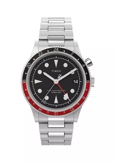 Timex Waterbury Traditional GMT Stainless Steel Bracelet Watch