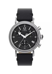 Timex Waterbury Traditional Standard Chronograph Leather-Strap Watch