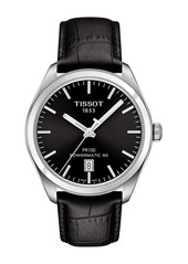 Tissot Men's Dual T-Classic Leather Strap Watch, 39mm