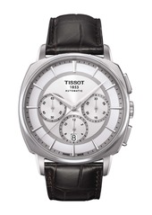 Tissot Men's T-Lord Automatic Embossed Leather Strap Watch, 42.2mm