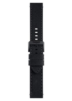 Tissot 22mm Black Fabric Watch Strap at Nordstrom