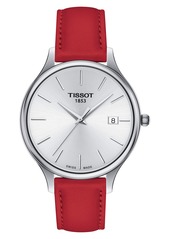 Tissot Bella Ora Piccola Leather Strap Watch