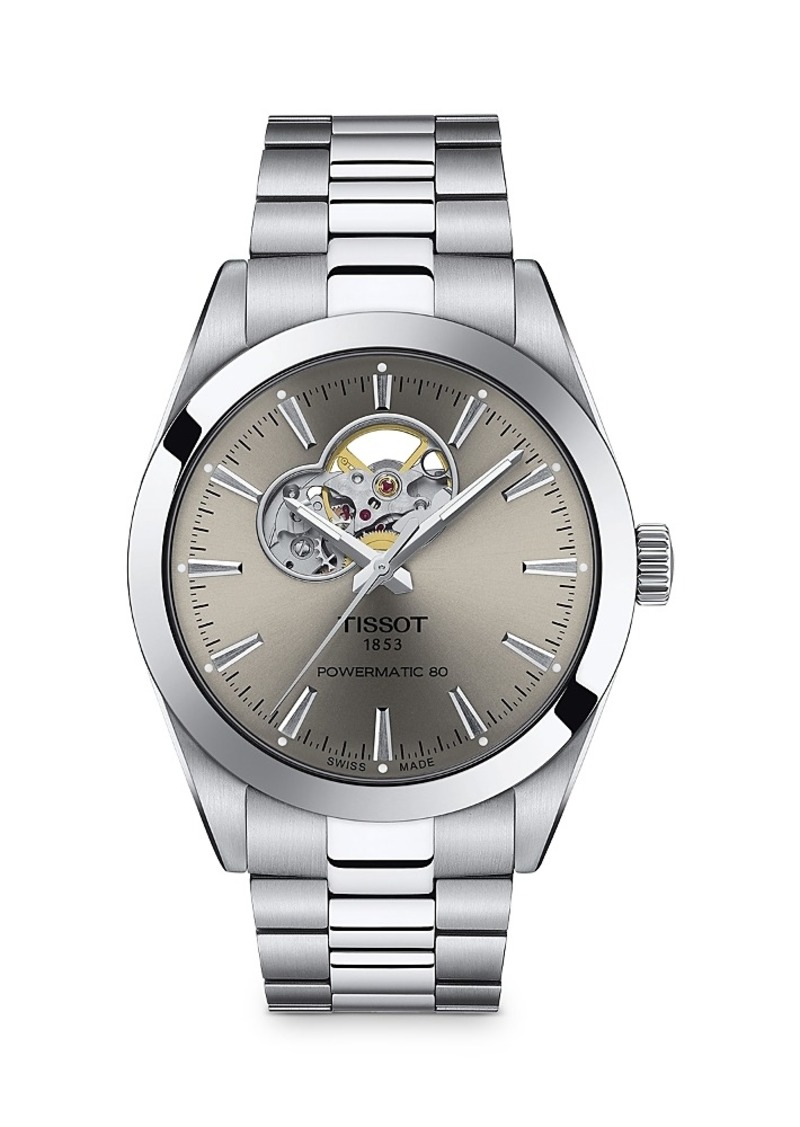 Tissot Gentleman Powermatic 80 Open Heart Watch 40mm