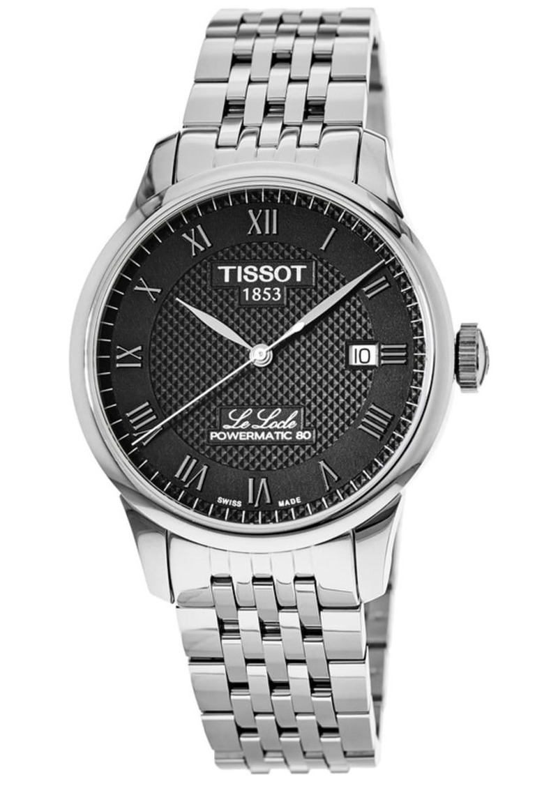 Tissot Le Locle Powermatic 80 Black Dial Stainless Steel Men's Watch T006.407.11.053.00