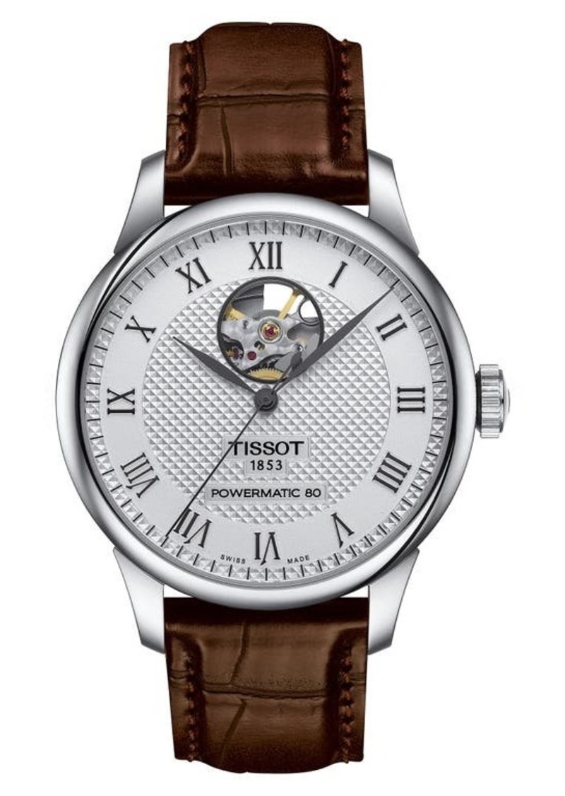 Tissot Le Locle Powermatic 80 Leather Strap Watch