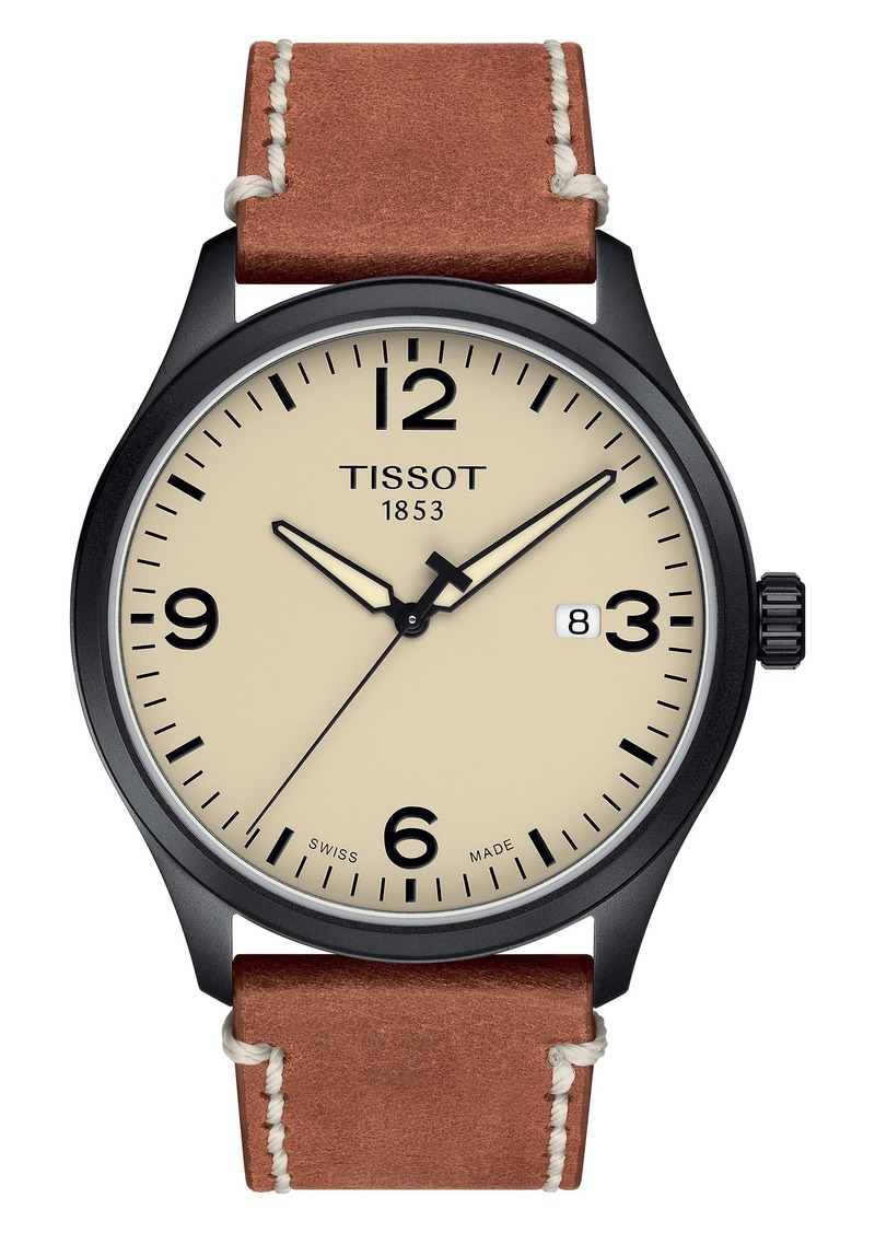 Tissot Leather Strap Watch
