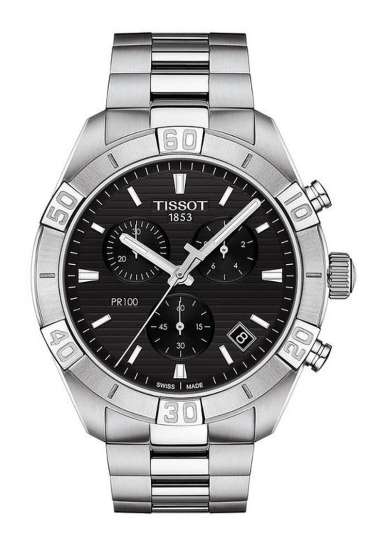 Tissot PR 100 Chronograph Bracelet Watch