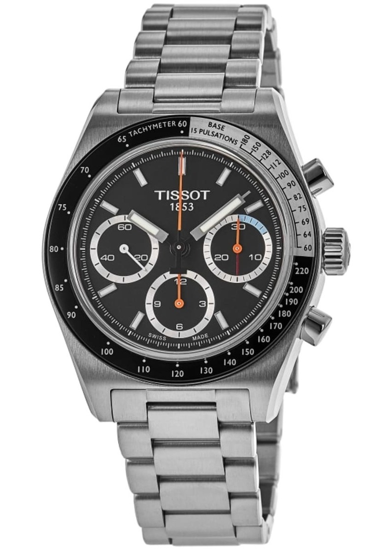 Tissot PR516 Chronograph Mechanical Manual Winding Black Dial Steel Men's Watch T149.459.21.051.00