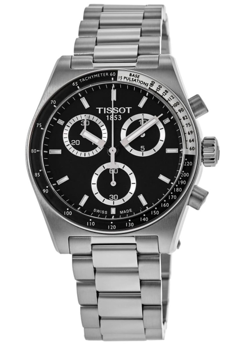 Tissot PR516 Chronograph Quartz Black Dial Steel Men's Watch T149.417.11.051.00