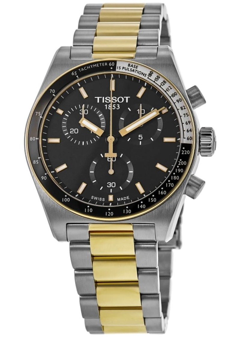 Tissot PR516 Chronograph Quartz Black Dial Two-Tone Steel Men's Watch T149.417.22.051.00