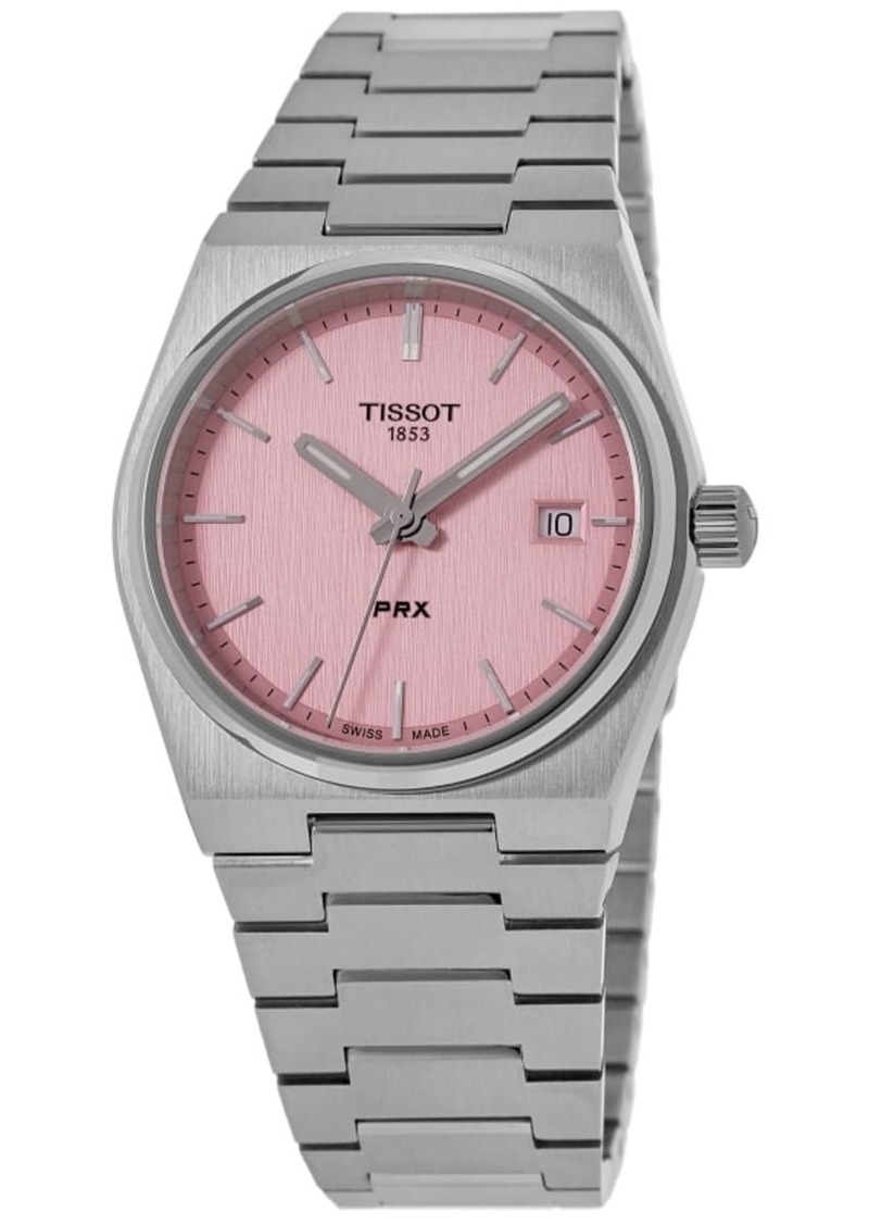 Tissot PRX 35mm Quartz Pink Dial Steel Women's Watch T137.210.11.331.00