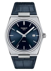 Tissot PRX Leather Strap Watch