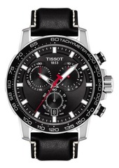 Tissot Supersport Chronograph Leather Strap Watch
