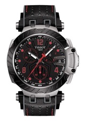 Tissot T-Race T-Race Marc Márquez Limited Edition Chronograph Leather Strap Watch