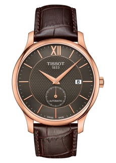 Tissot Tradition Automatic Leather Strap Watch