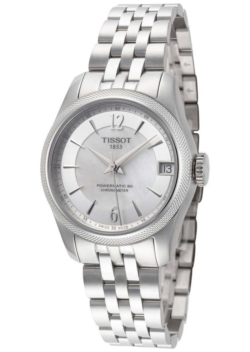 Tissot Women's Ballade Powermatic 80 White MOP Dial Watch