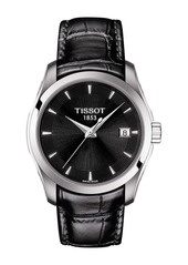 Tissot Women's Couturier Croc Embossed Leather Strap Watch, 32mm
