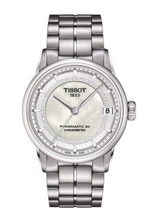 Tissot Women's Luxury Diamond Mother of Pearl Watch