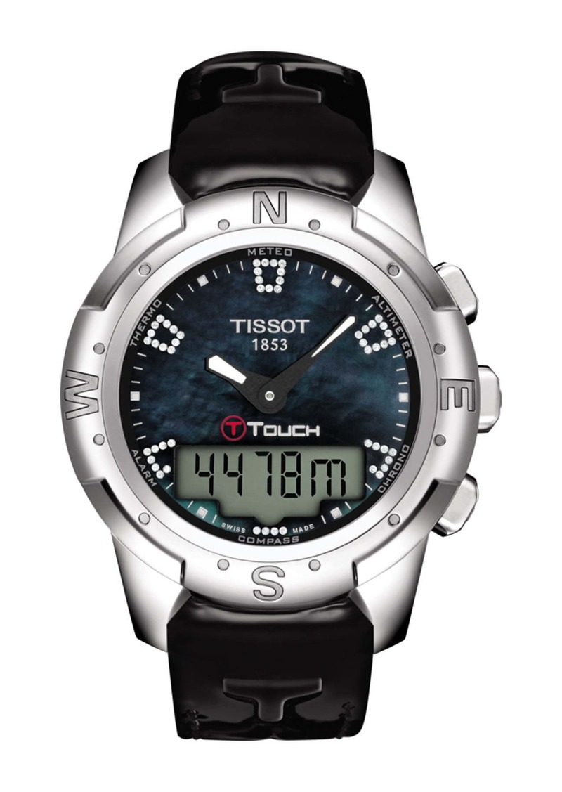 Tissot T-Touch II Titanium Lady Leather Strap Watch