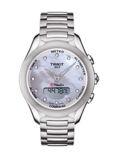 Tissot Women's T-Touch Solar Diamond Accent Stainless Steel Bracelet Watch