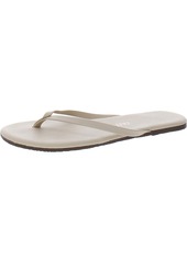 TKEES Foundations Womens Faux Leather Thong Flip-Flops