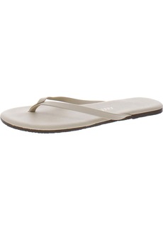 TKEES Foundations Womens Faux Leather Thong Flip-Flops