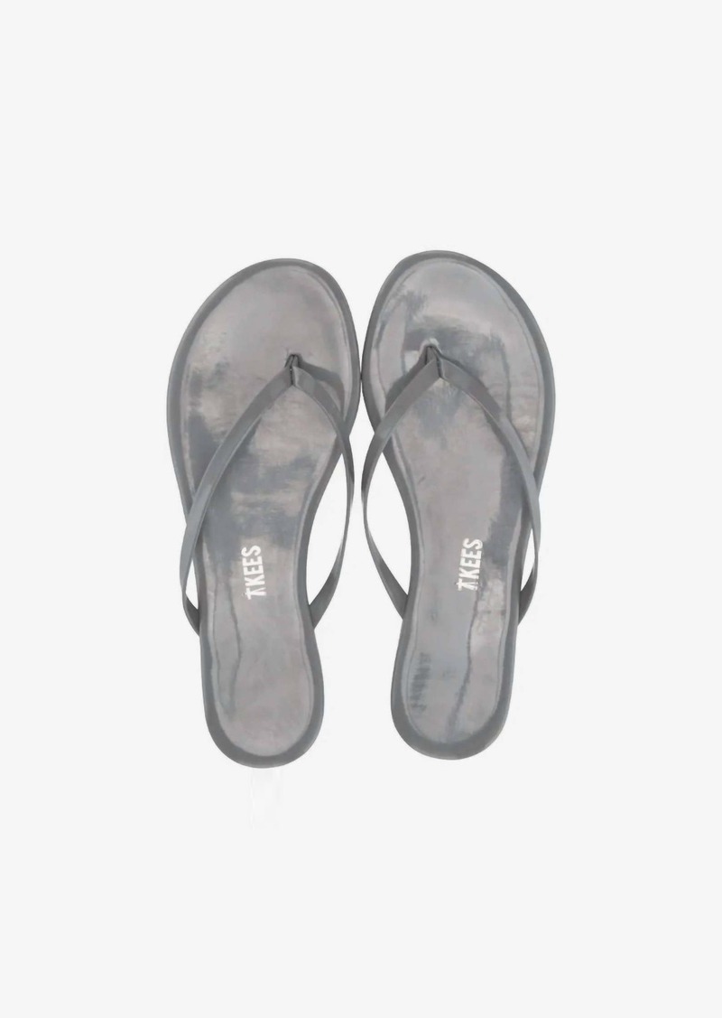 TKEES Gloss Flip Flop In Smoke