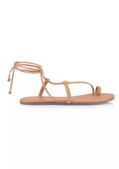 TKEES Jo Suede Ankle-Tie Sandals