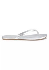 TKEES Metallics Leather Flip Flops