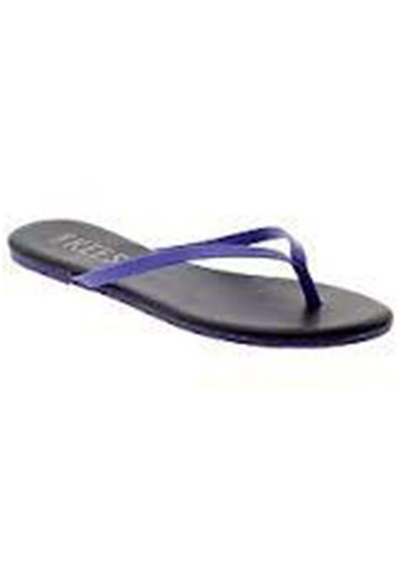 TKEES Women's Leather Thong Sandal In Black