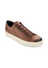 To Boot Burnished Leather Sneakers