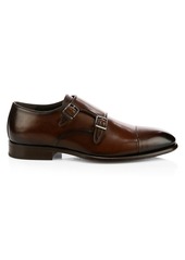 To Boot Capo Leather Double Monk Strap Loafers