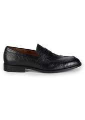 To Boot Cutler Croc-Embossed Leather Penny Loafers