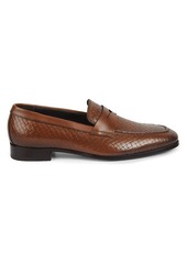 To Boot Dante Woven Leather Loafers