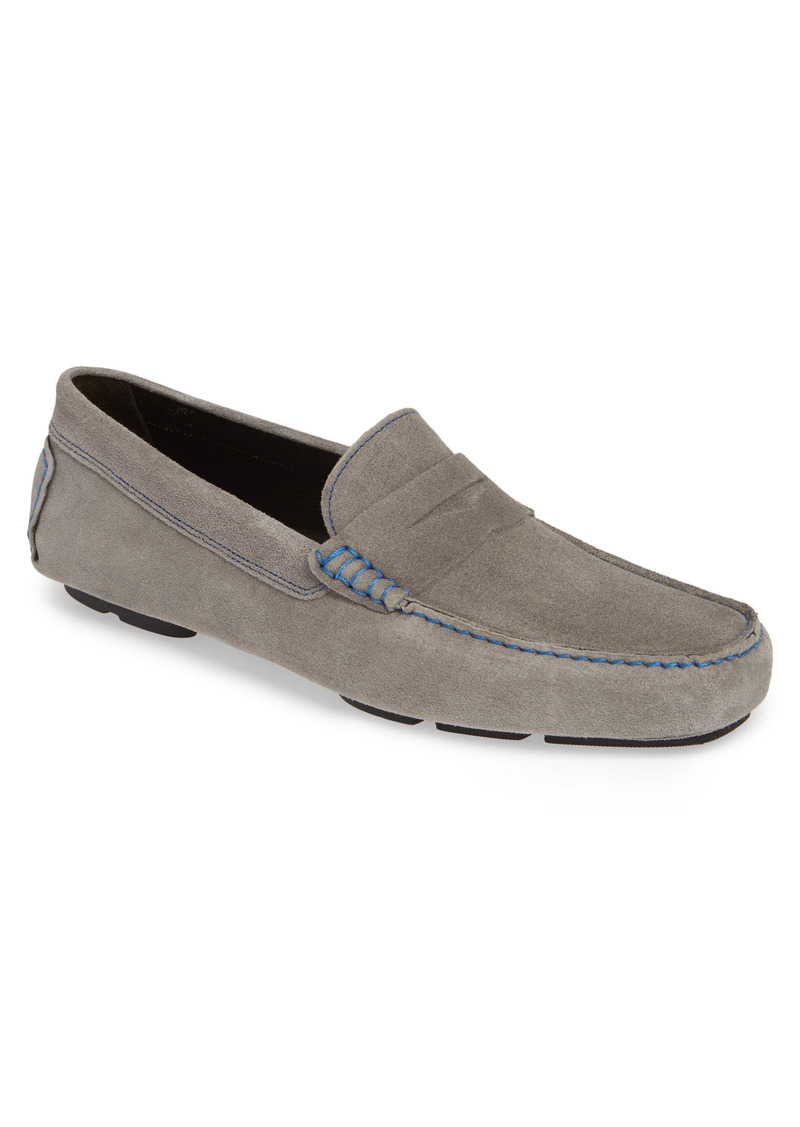 To Boot New York Driving Shoe in Grey Suede at Nordstrom
