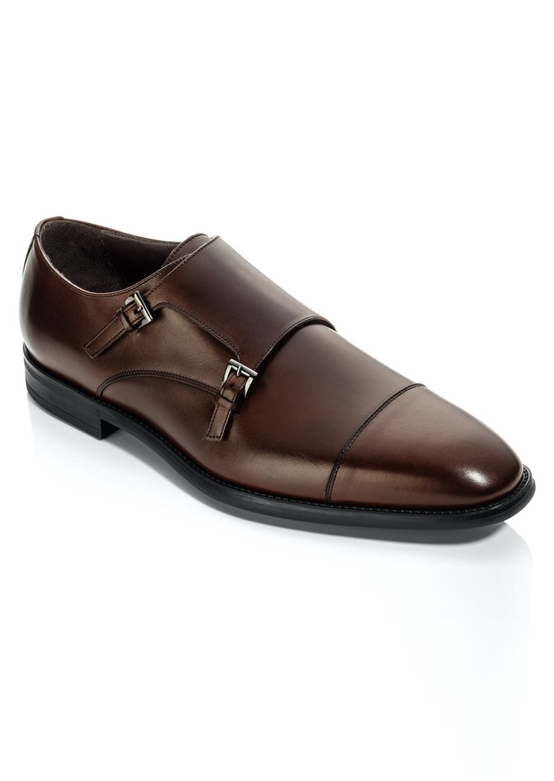 To Boot New York Santino Double Monk Strap Loafer in Cacao at Nordstrom