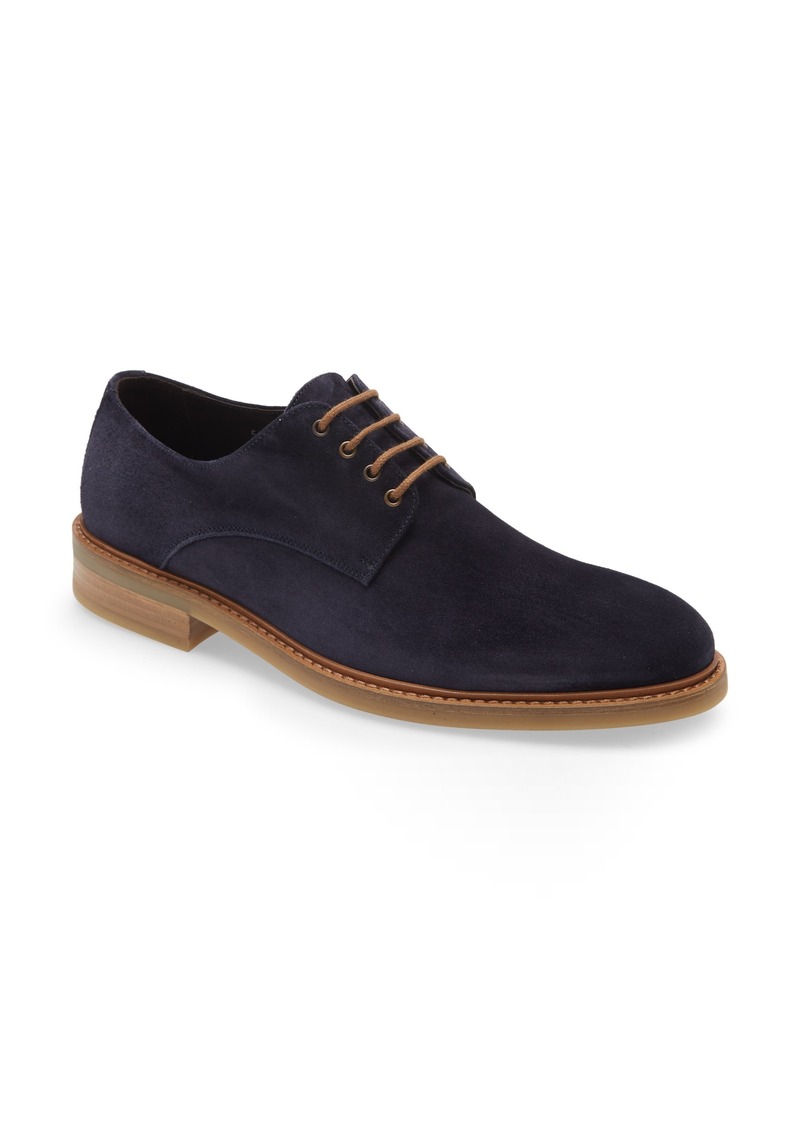 To Boot New York Walsh Derby in Blue Suede at Nordstrom