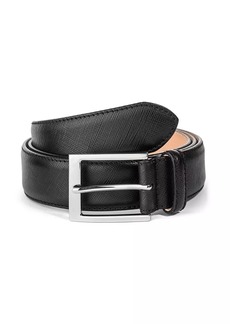 To Boot Textured Leather Belt