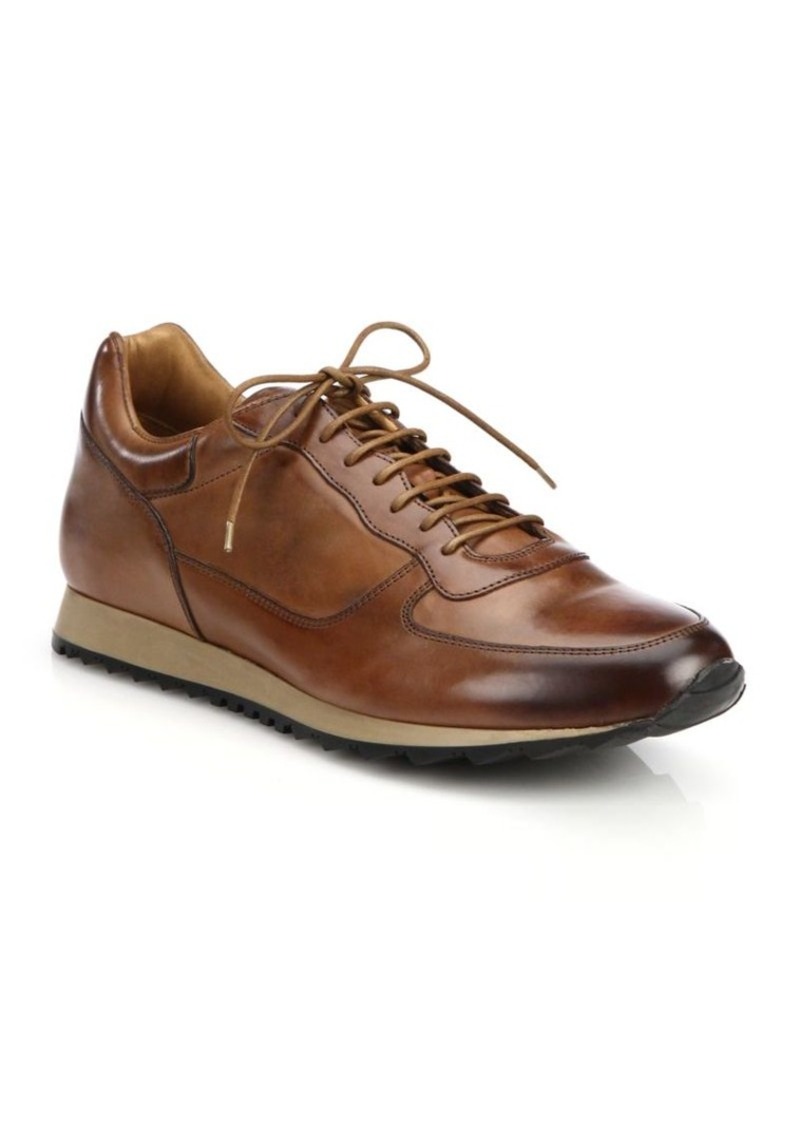 To Boot To Boot New York Sheridan Burnished Leather Sneakers | Shoes