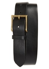 To Boot New York Vachetta Leather Belt in Florida Black at Nordstrom