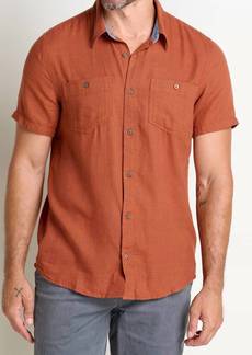 Toad & Co Honcho Short Sleeve Shirt In Rust