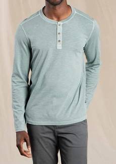 Toad & Co Men's Primo L/s Henley Top In Blue Slate